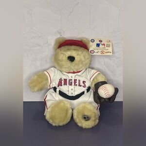 2003 Starbucks Bearista: MLB Anaheim Angels Bear 1st Edition, 2 In Series Of 7